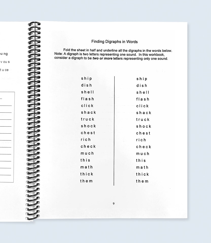 Example Page: Finding Digraphs in Words