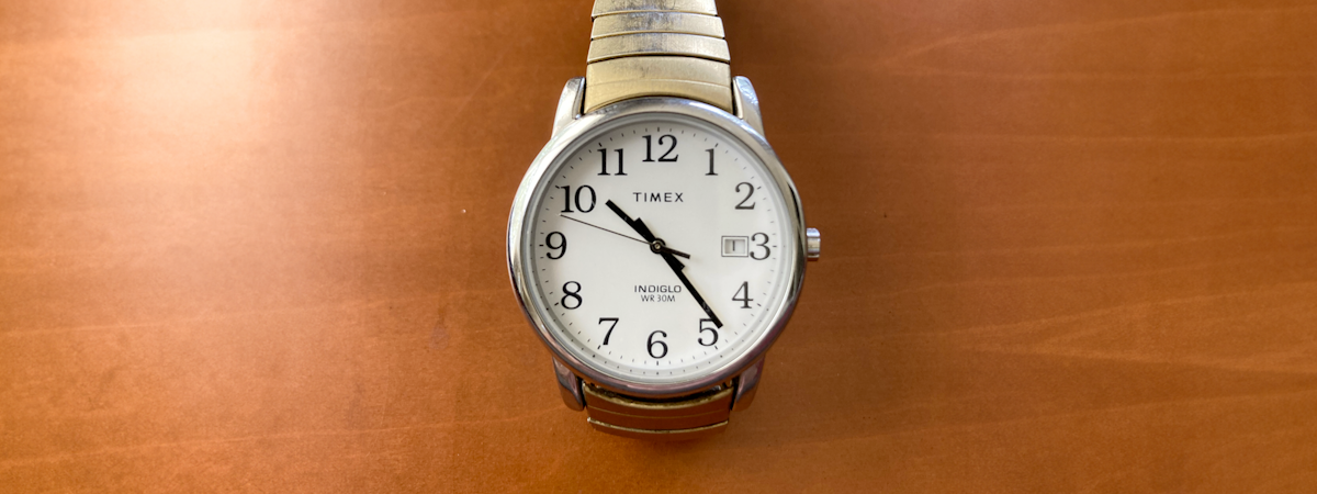 Timex watch for presbyopia